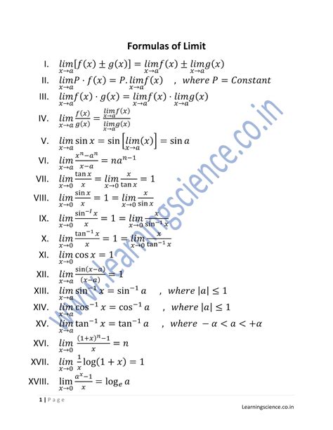 Image result for Limits Expansion Formulas