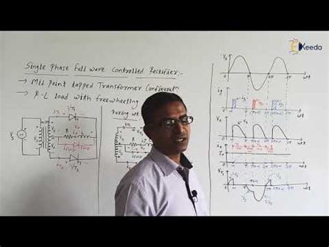 Single Phase FWC Rectifier: Mid Point Tapped Transformer: RL Load With ...