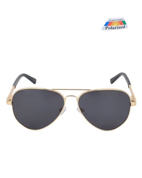 Premium Gold with Black Toned & Polarised Lens Aviator Sunglass for me ...