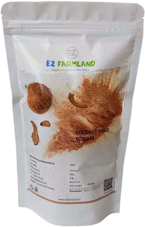 Ez Farmland Coconut Shell Powder 150 g (Pack of 1) Craft Work Products ...