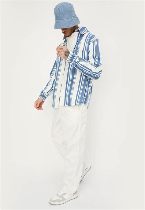 Buy Men Relaxed Fit Striped Over Shirt Online at just Rs. 1499.0 ...