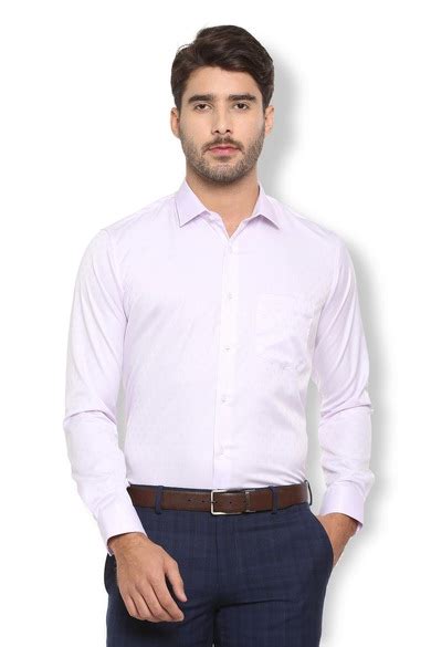Buy Men Purple Slim Fit Textured Full Sleeves Formal Shirt Online ...