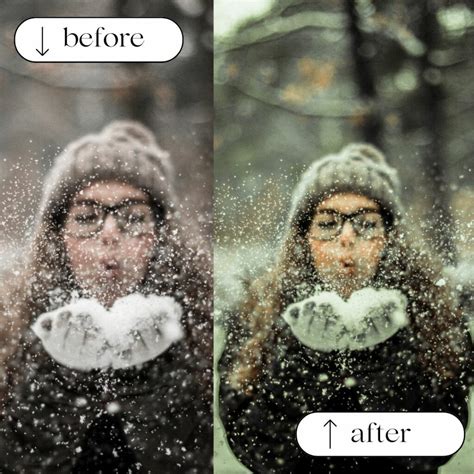 SNOW CHRISTMAS MOOD Presets Lightroom, Holiday, Winter Instagram ...