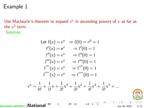 Maclaurin series | PDF