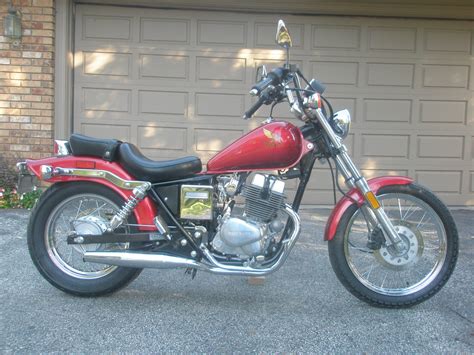 1985 Red Honda Rebel CMX250C Motorcycle