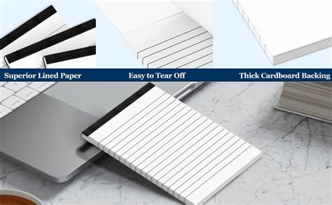 Amazon Brand - Umi 10pc Pack A5 Size Small Ruled Notepads 21 x 14 cms ...