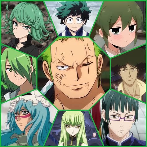 Anime Characters With Green Hair