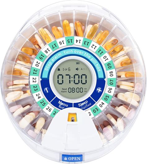 Amazon.com: Automatic Pill Organizer with Alarm - Upgraded Motion Sensor Automatic Pill ...