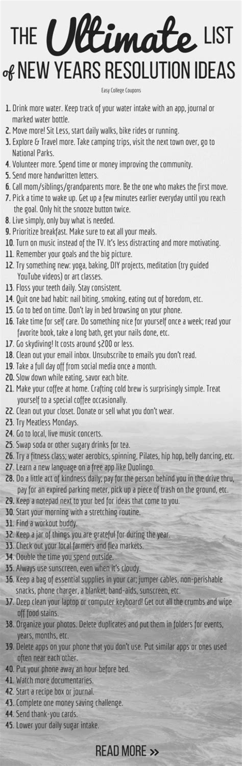 Image result for New Years Resolution Ideas