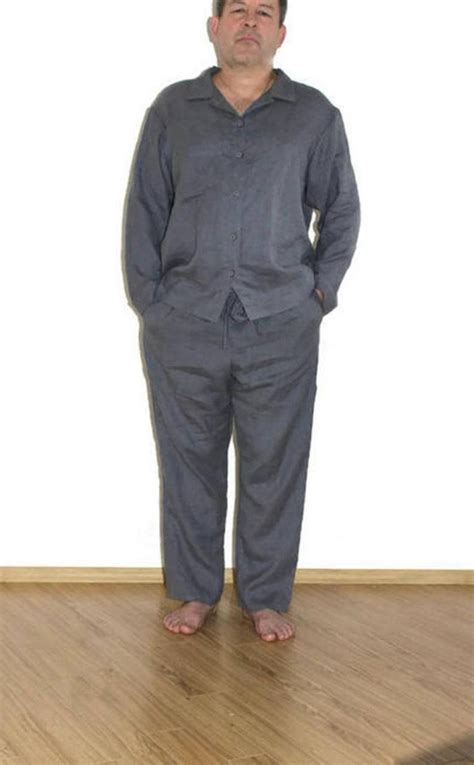 MENS Linen Pajamas Set . XS 4 XL. Pj Mens Lounge Pants . - Etsy