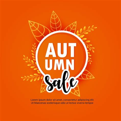 Hallo Herbst, großer Rabattverkauf auf Banner, Poster oder Webheader ...