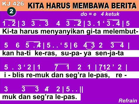 kita harus membawa berita chord