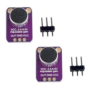 Electret Microphone Amplifier Adjustable MAX4466 Module Microphone ...