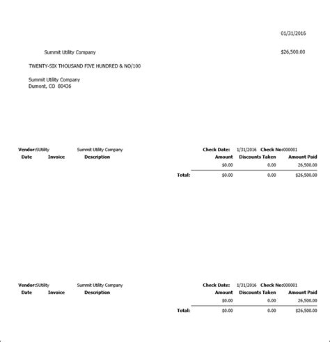 Image result for AP Check Stub Example