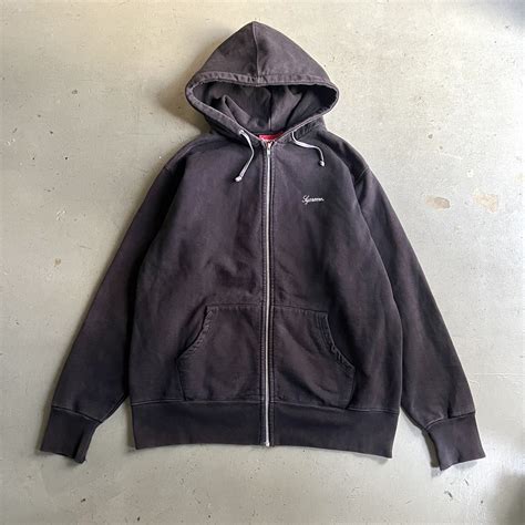 2006 Supreme Crown Zip Up Hoodie - blue room