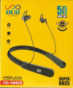 OUD WIRELESS NECKBAND 82B WITH 50HRS BACKUP Bluetooth Headset Bluetooth ...