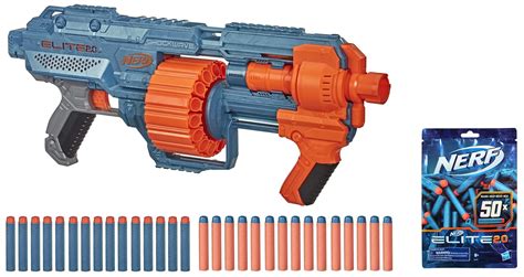 Nerf Elite 2.0 Shockwave RD-15 Plastic Blaster, Pump-Action, Multicolor ...