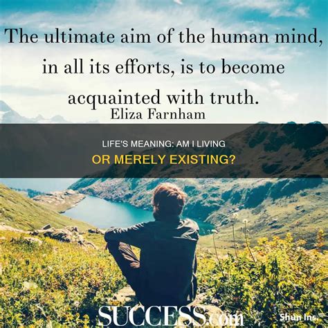 Life's Meaning: Am I Living Or Merely Existing? | ShunIns