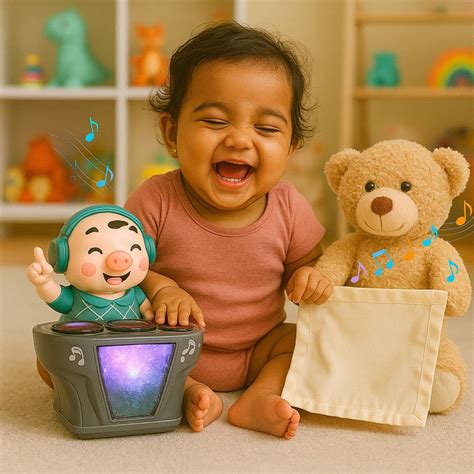 2 in 1 combo: Playtime Bear (Rechargable) and Fun Bash Toy – Panda World