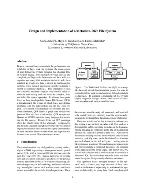 Image result for File System Metadata