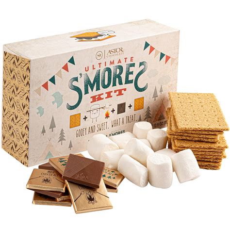 Amazon.com : Ultimate S’mores Kit, Smores Kit for Fire Pit Includes Premium Belgian Milk ...