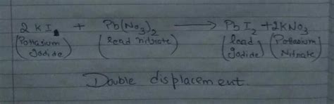 What is observed when a solution of potassium iodide is added to lead ...