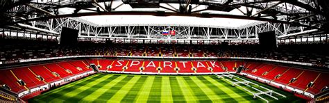 Download wallpaper Football, Moscow, Russia, Arena, Lawn, Tribune ...