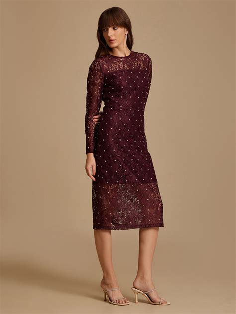 Kinsley Embellished Midi Dress – KAZO