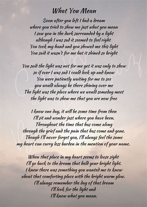 What You Mean Funeral Grief Memorial Service Bereavement Sadness ...