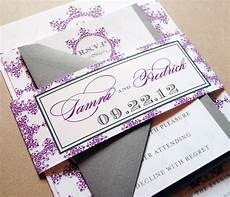 Purple Wedding Invitations by Purple Wedding Invitations Purple And Grey By Whimsybdesigns Purple Wedding Invitations