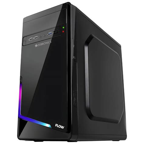 Amazon.in: Buy ZEBRONICS Flow Cabinet/Case, Mini-Tower, Supports mATX ...