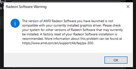 Image result for Version of AMD Radeon Software Not Compatible