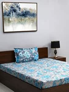 Bombay Dyeing Single Sheet Set, 100% Pure Cotton, 104 Thread Count ...