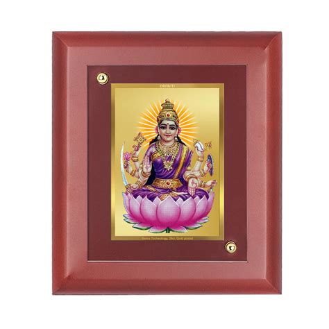 DIVINITI 24K Gold Plated Foil Vijay Lakshmi Luxurious Wall Photo Frame ...