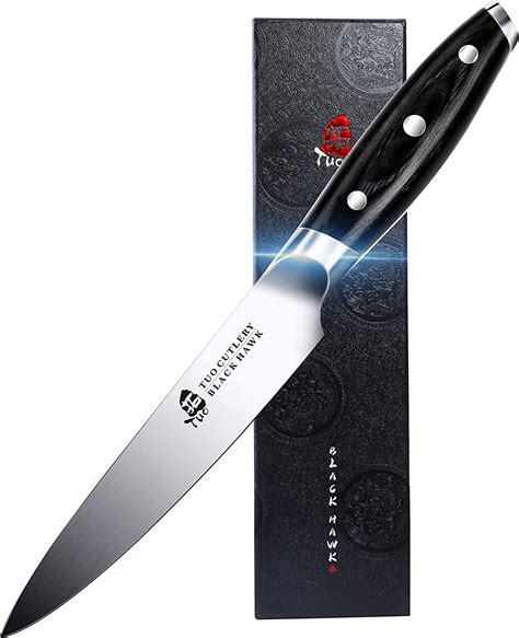 TUO Utility Knife - 5 inch Small Kitchen Chefs Knife - Meat, Fruit ...