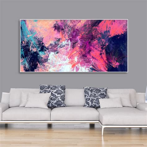 Abstract Color Dynamic Texture Background Premium Canvas Wall Painting ...