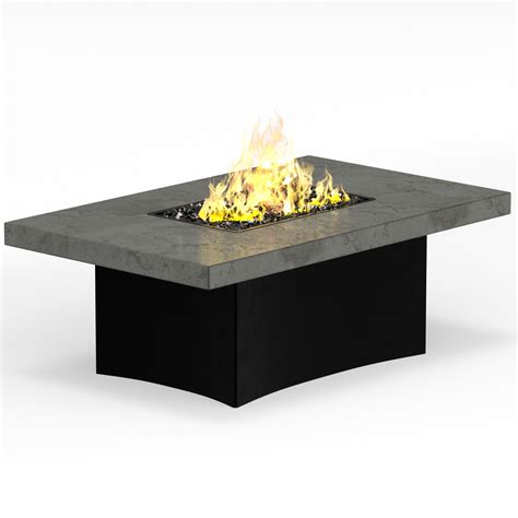 Oriflamme Stone Series Rectangle Gas Fire Pit Table – Outdoor Fire ...