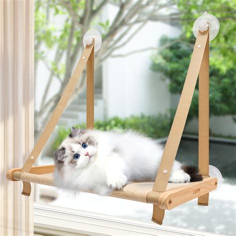 CATISM Foldable Cat Hammock up to 20 kg, Reinforced Cat Window Hammock ...