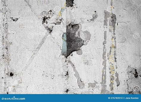 White Cement Wall with Mildew Stains and Peeling Paint Texture Stock ...