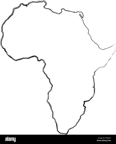 Africa Map Black and White Stock Photos & Images - Alamy - map of africa black and white