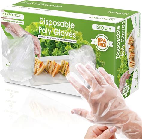Amazon.com: Keppi 1200pcs Plastic Gloves - BPA & Latex Free - Perfect ...