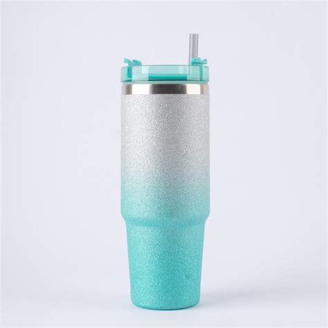 Buy The June shop Voyage Dazzle 900Ml Tumbler with Handle Straw & Lid ...