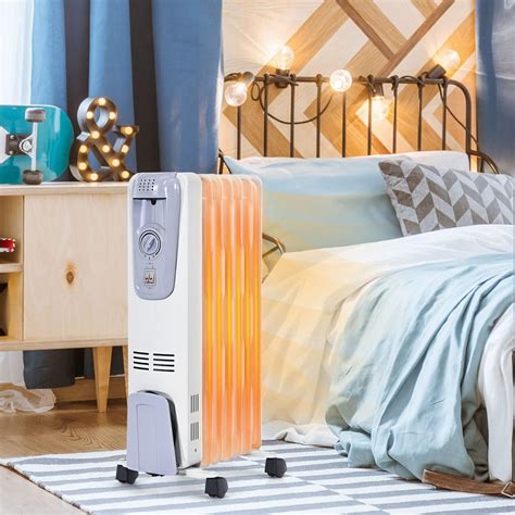 Tangkula Oil Filled Radiator Heater, 1500W Portable India | Ubuy