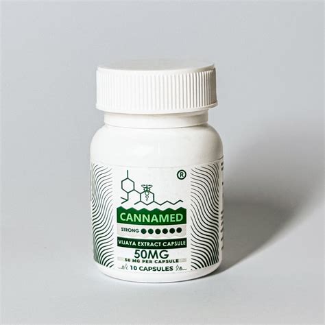 CannaMed Cannabis Capsules 50mg (30 Capsules): – CannaMeds India
