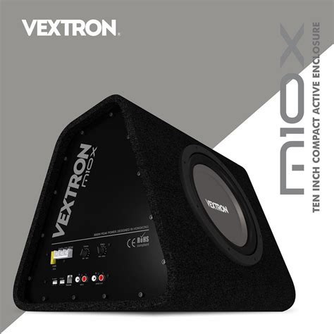 Vextron M10X 10inch Bass Enclosure – 3000W High Power Subwoofer – Car ...