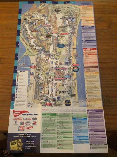 2021 Cedar Point Park Map & Guide, Amusement/Theme Park, Sandusky, Ohio ...