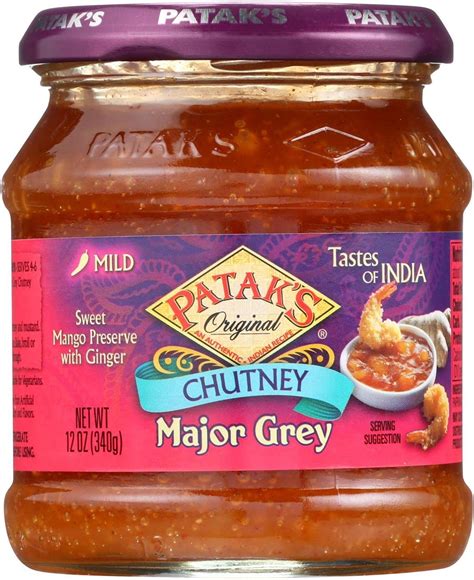 Patak's Major Grey Chutney 12- Ounce Jars - Pack Of 6 : Amazon.co.uk ...