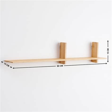 Buy Midori Bamboo Wall Shelf - Brown from Home Centre at just INR 495.0