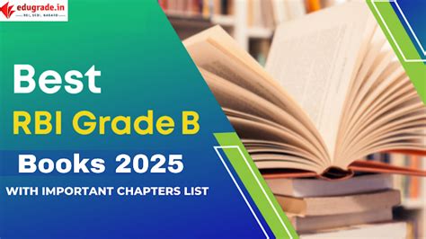 RBI Grade B 2025 Books and Important Chapters