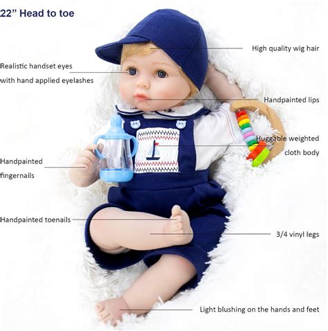 Buy Aori Reborn Baby Dolls 22 Inch Realistic Newborn Baby Boys Lifelike ...